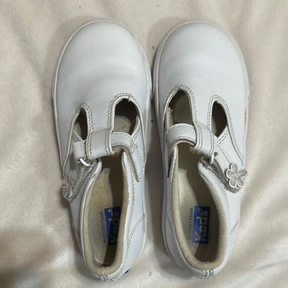 Keds White Leather t-strap Mary Jane  size 11.5 - Picture 5 of 5